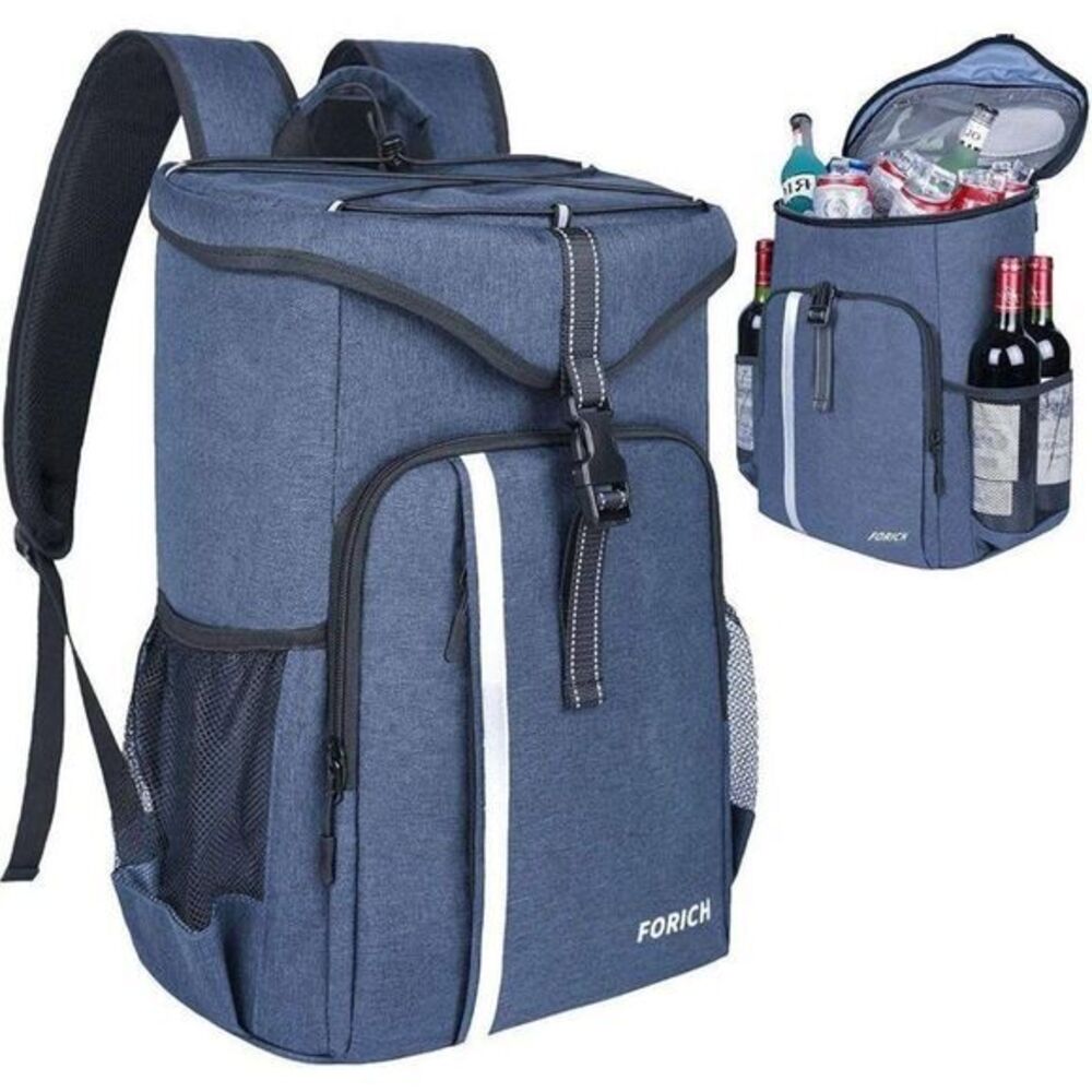Blue Backpack Cooler Leakproof Insulated Bag